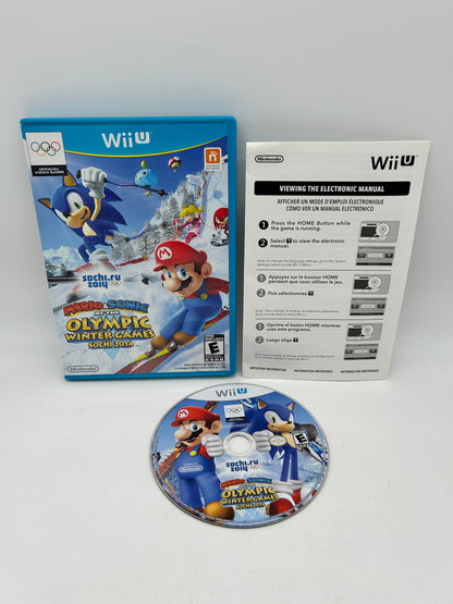 PiXEL-RETRO.COM : NINTENDO WII U COMPLET CIB BOX MANUAL GAME NTSC MARIO & SONIC AT THE OLYMPIC WINTER GAMES SOCHI 2014