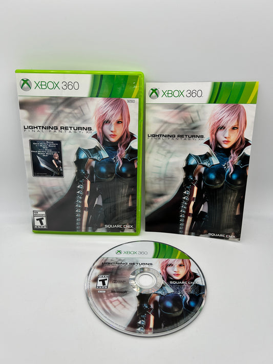 PiXEL-RETRO.COM : MICROSOFT XBOX 360 COMPLETE CIB BOX MANUAL GAME NTSC FINAL FANTASY XIII LIGHTNING RETURNS