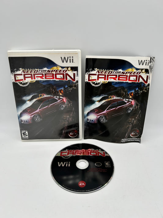 PiXEL-RETRO.COM : NINTENDO WII COMPLETE GAME BOX MANUAL NTSC NEED FOR SPEED CARBON