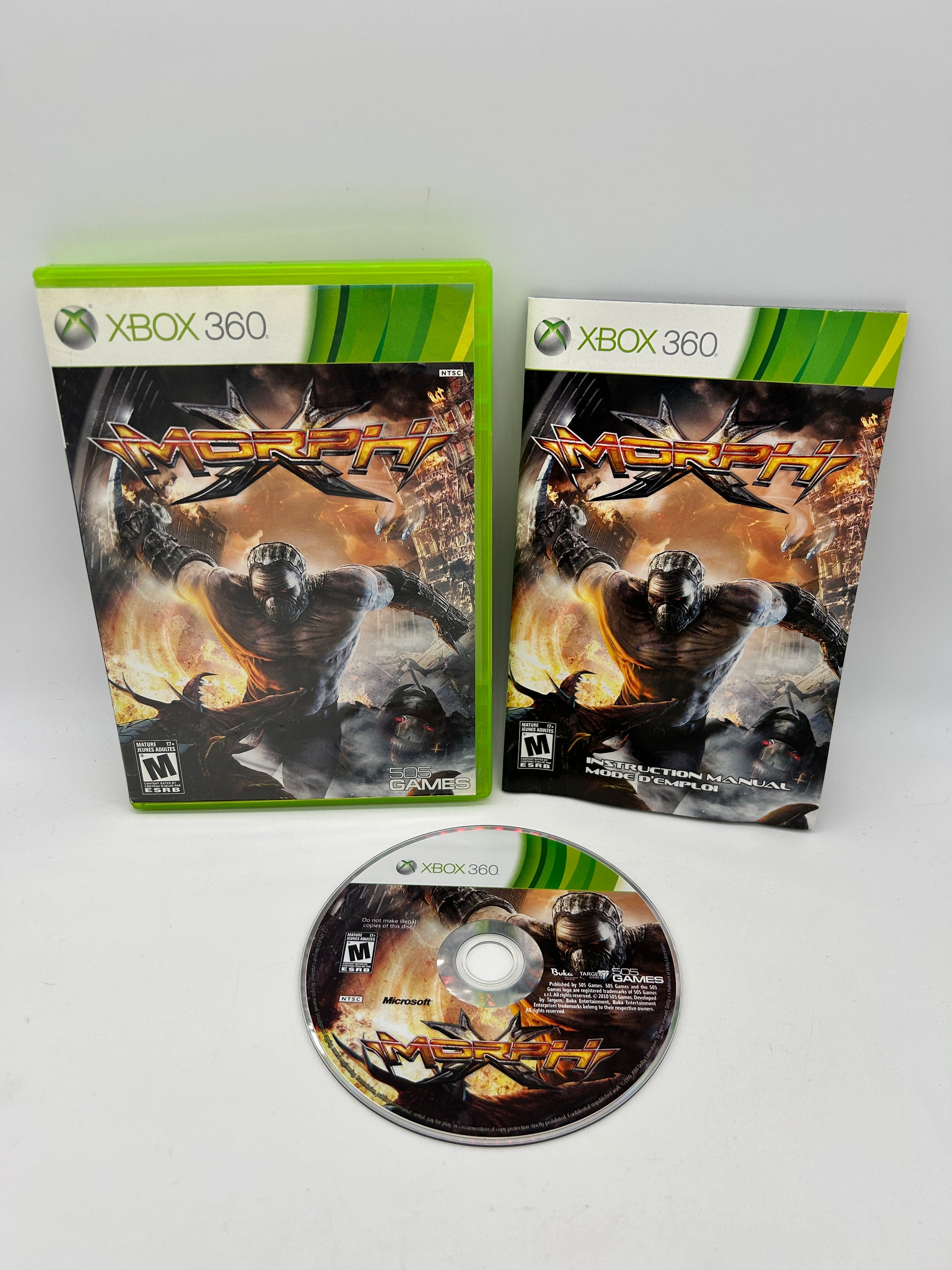 PiXEL-RETRO.COM : MICROSOFT XBOX 360 COMPLETE CIB BOX MANUAL GAME NTSC MORPH