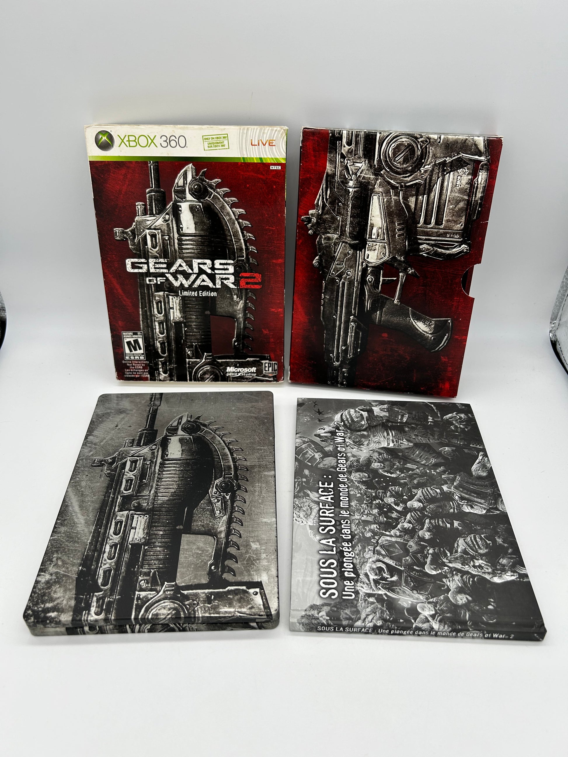 PiXEL-RETRO.COM : MICROSOFT XBOX 360 COMPLETE CIB BOX MANUAL GAME NTSC GEAR OF WAR 2 LIMITED COLLECTOR'S EDITION