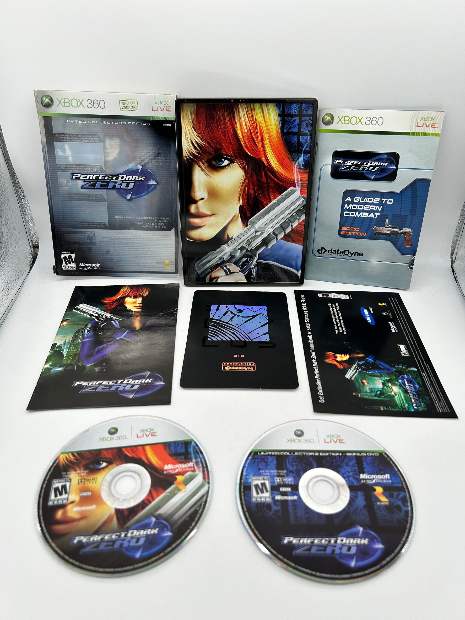 PiXEL-RETRO.COM : MICROSOFT XBOX 360 COMPLETE CIB BOX MANUAL GAME NTSC PERFECT DARK ZERO COLLECTOR'S EDITION