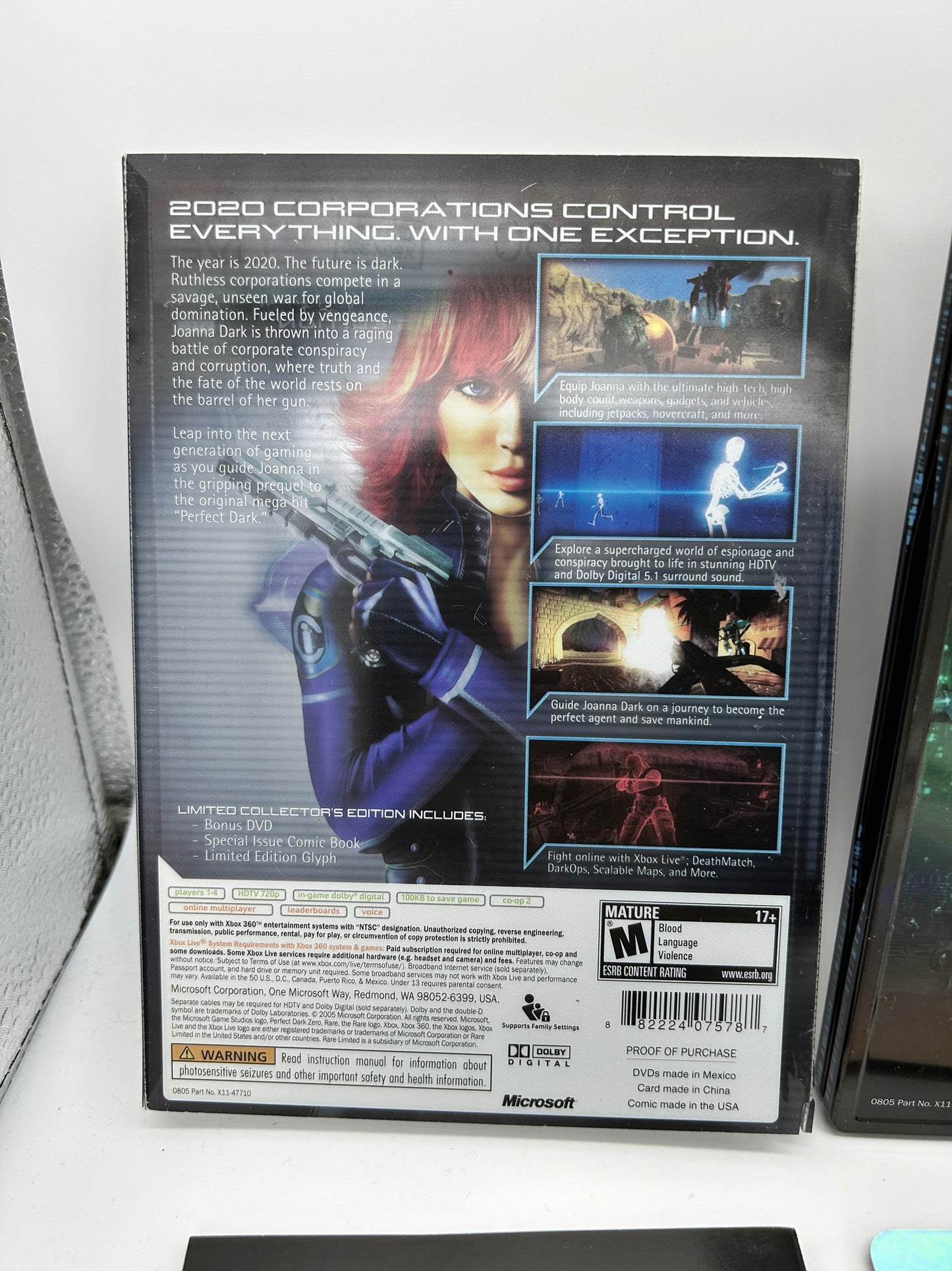 Microsoft XBOX 360 | PERFECT DARK ZERO | COLLECTORS EDiTiON