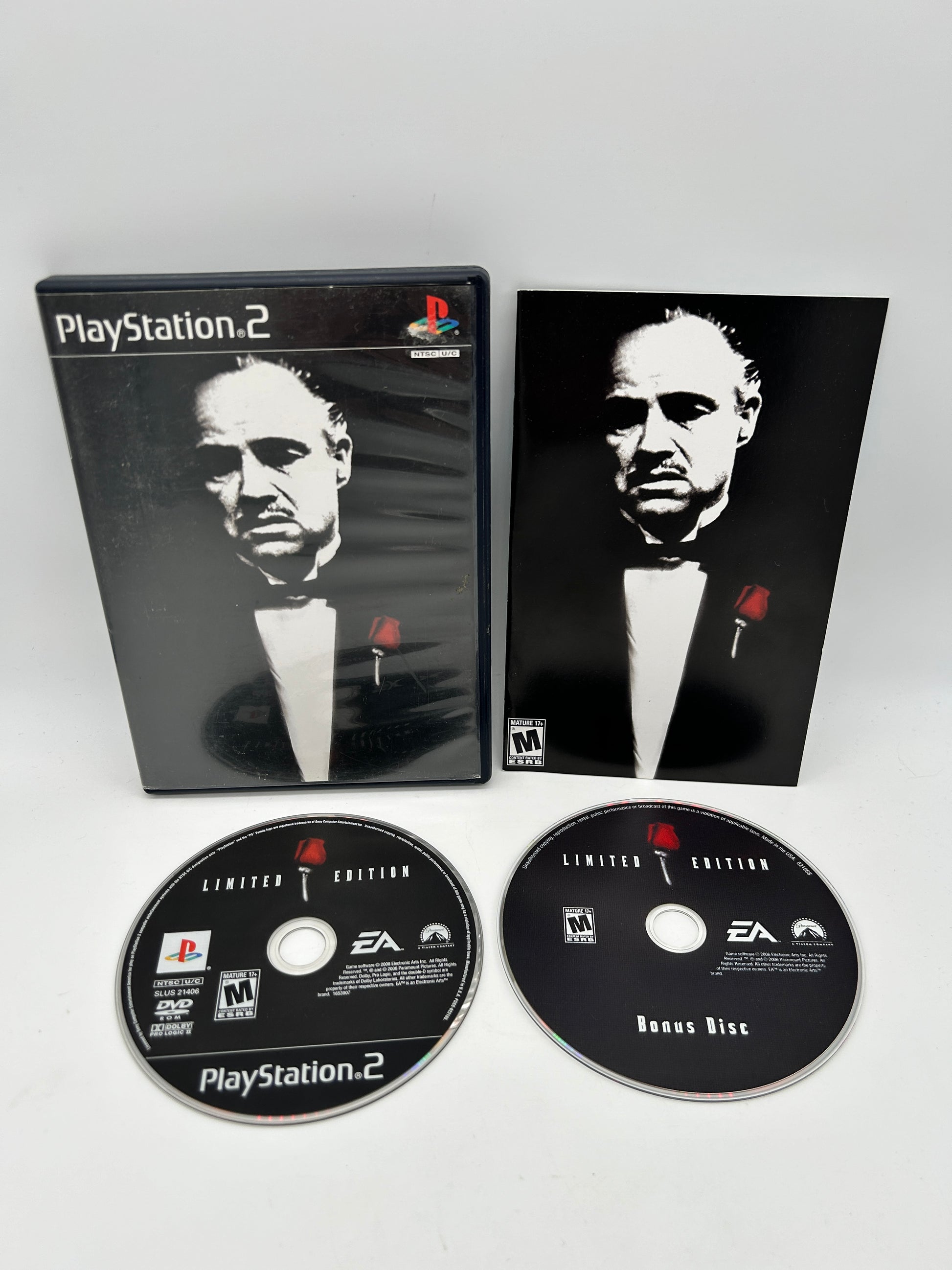 PiXEL-RETRO.COM : SONY PLAYSTATION 2 (PS2) COMPLET CIB BOX MANUAL GAME NTSC THE GODFATHER LIMITED EDITION