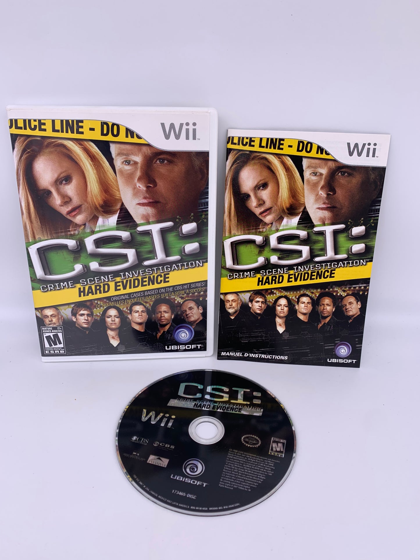 PiXEL-RETRO.COM : NINTENDO WII COMPLET CIB BOX MANUAL GAME NTSC CSI CRIME SCENE INVESTIGATION HARD EVIDENCE