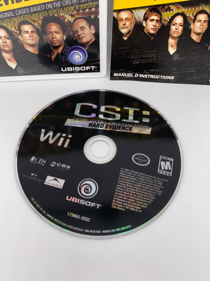 NiNTENDO Wii | CSi CRiME SCENE iNVESTiGATiON HARD EViDENCE