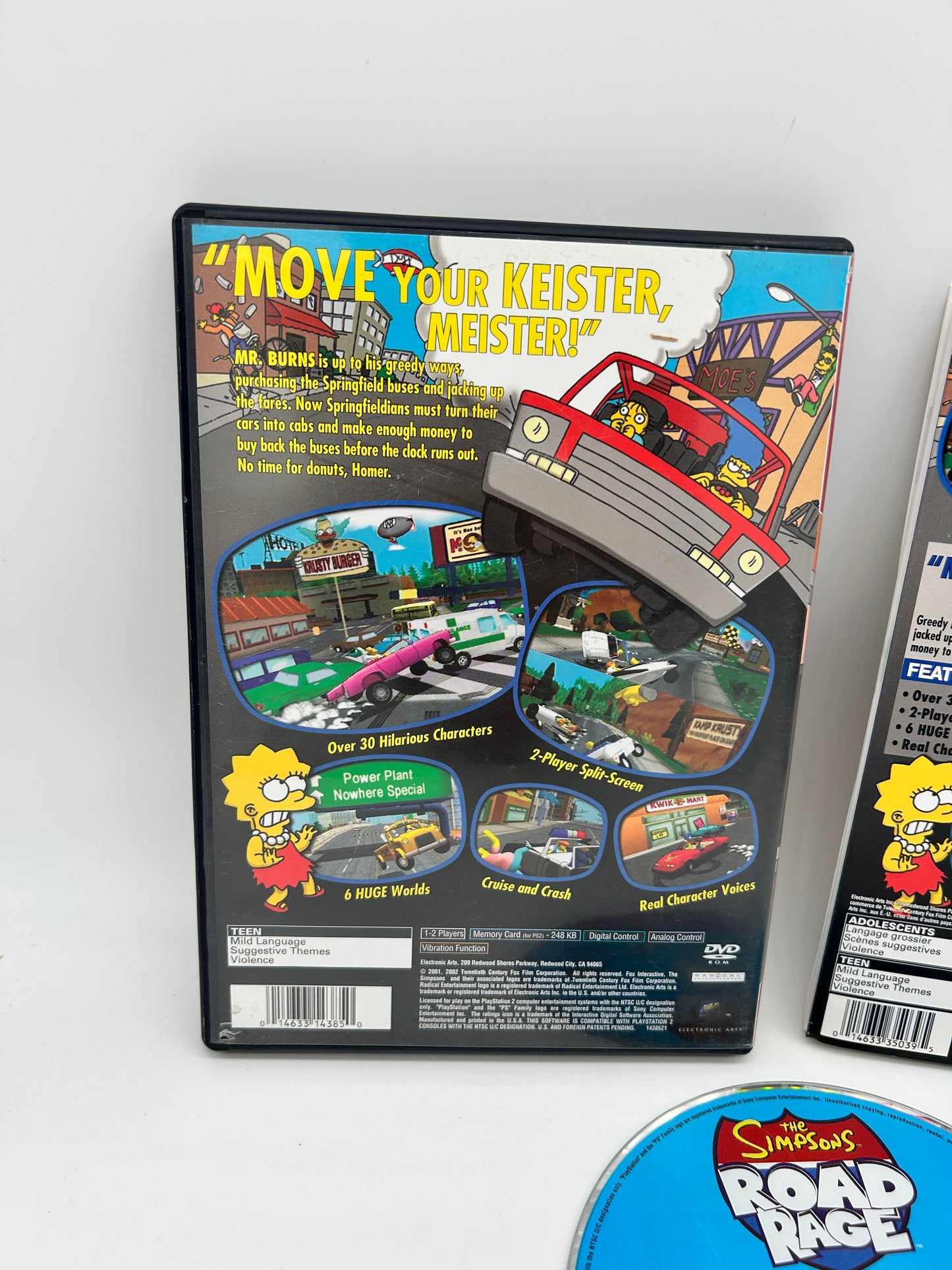 SONY PLAYSTATiON 2 [PS2] | THE SiMPSONS ROAD RAGE | GREATEST HiTS