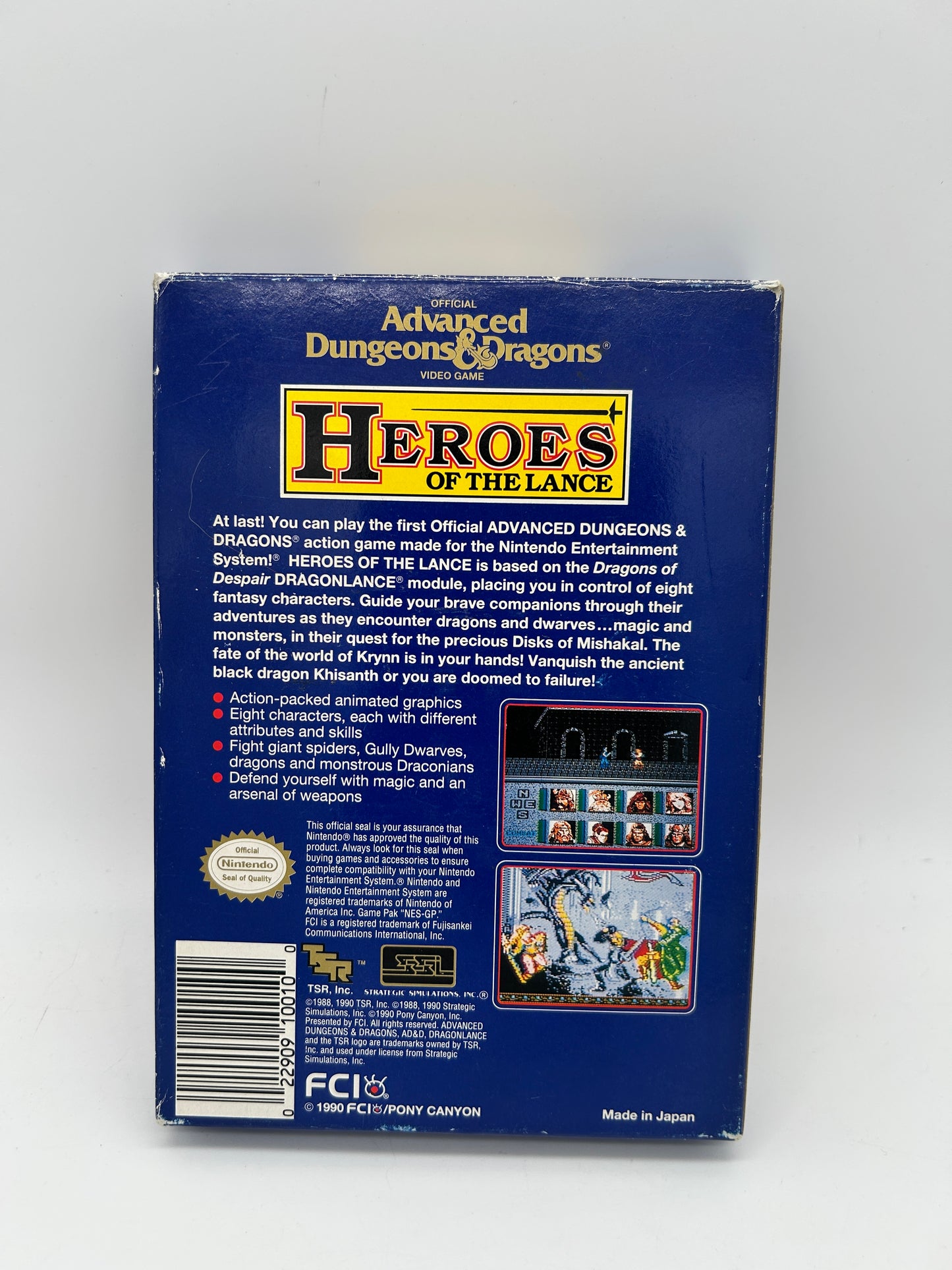 NiNTENDO [NES] ORiGiNAL | ADVANCED DUNGEONS &amp; DRAGONS HEROES OF THE LANCE