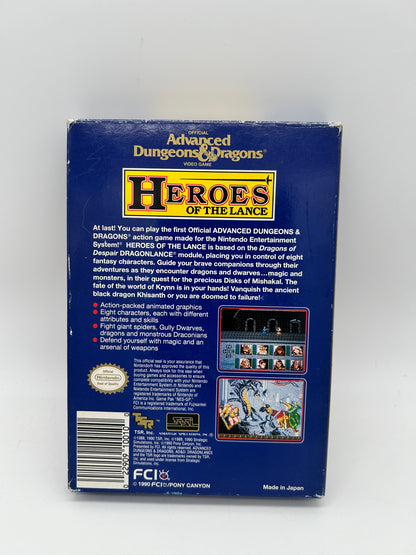NiNTENDO [NES] ORiGiNAL | ADVANCED DUNGEONS &amp; DRAGONS HEROES OF THE LANCE