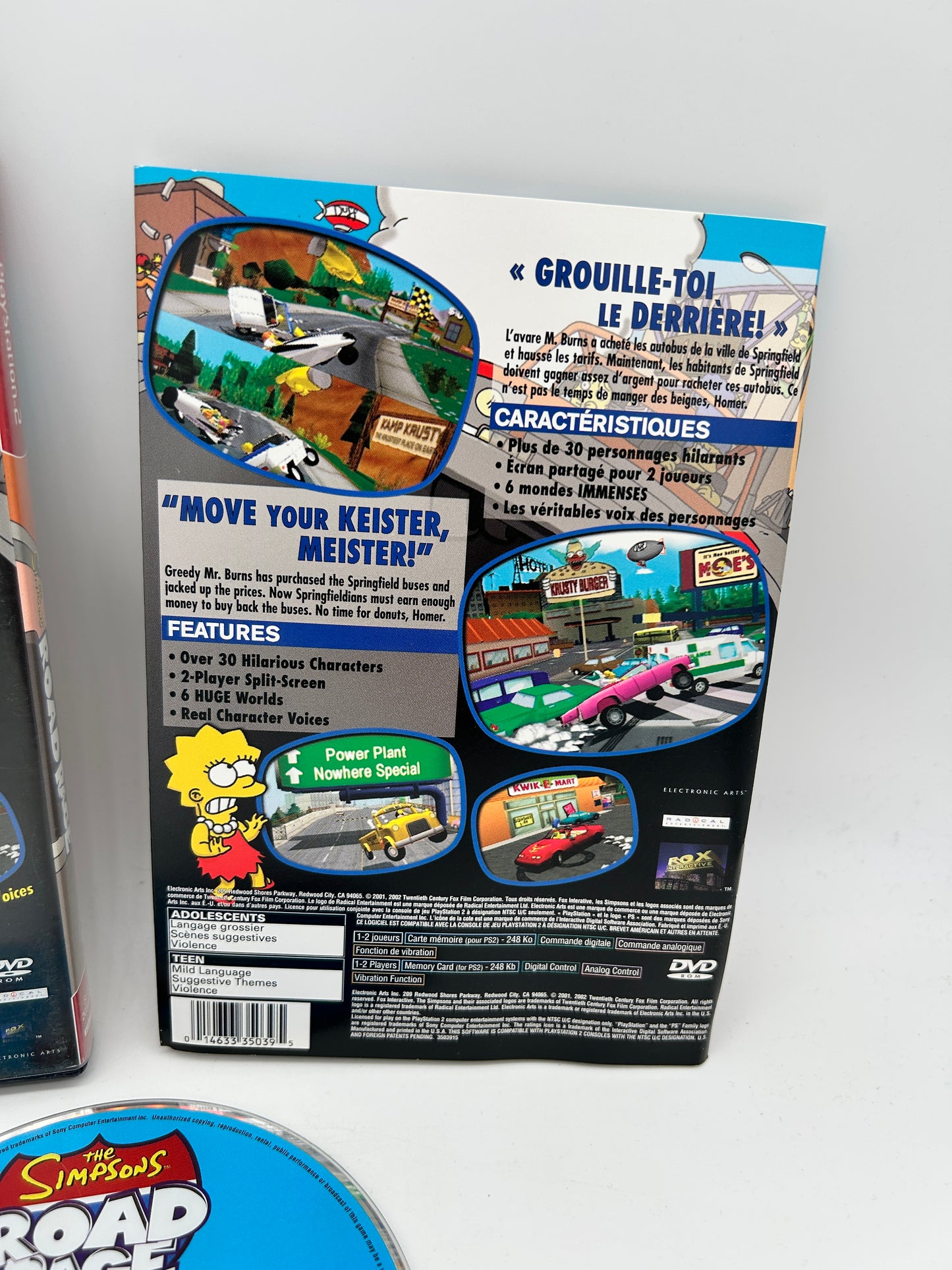 SONY PLAYSTATiON 2 [PS2] | THE SiMPSONS ROAD RAGE | GREATEST HiTS