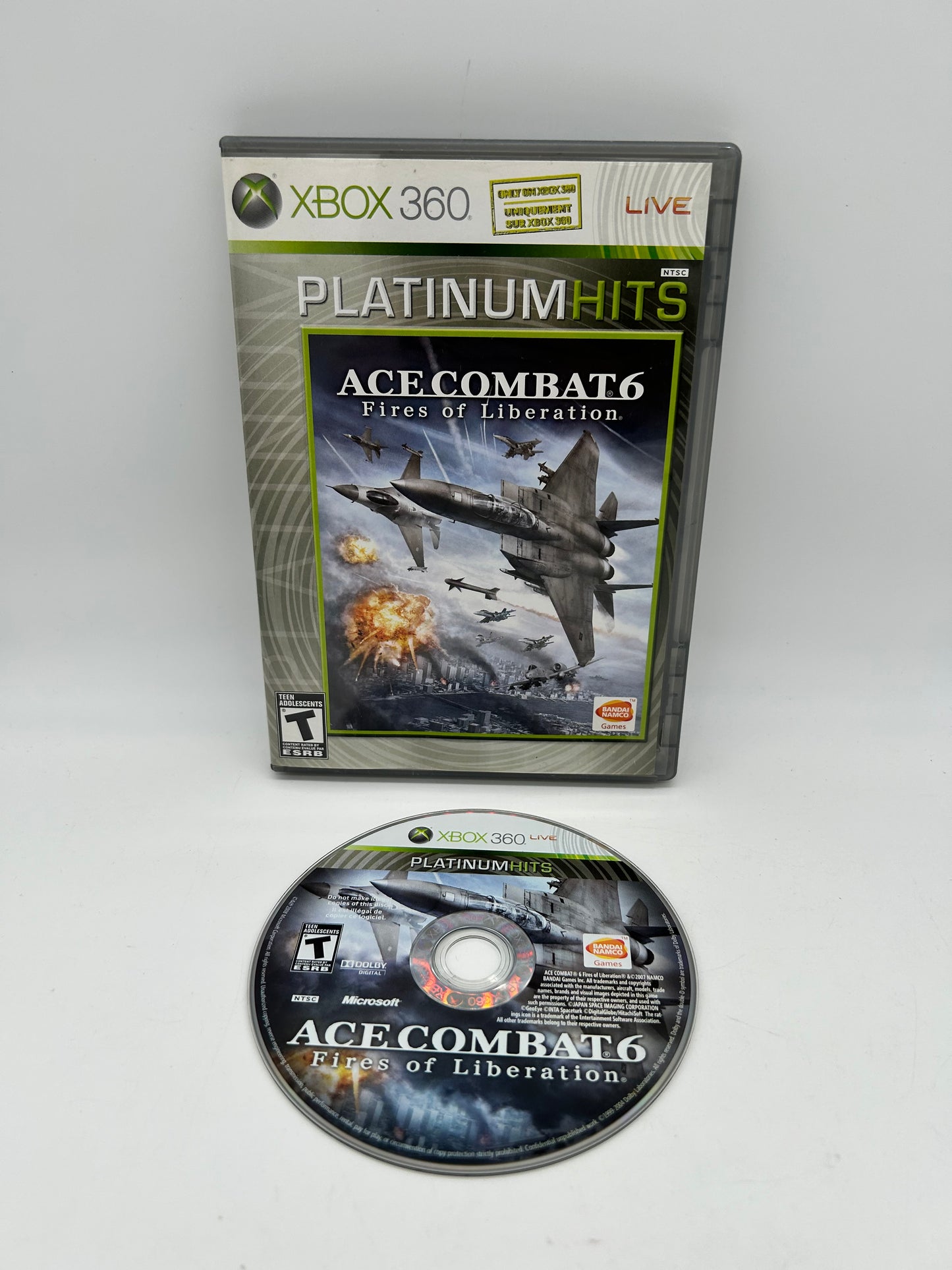 PiXEL-RETRO.COM : MICROSOFT XBOX 360 COMPLETE CIB BOX MANUAL GAME NTSC ACE COMBAT 6 FIRES OF LIBERATION