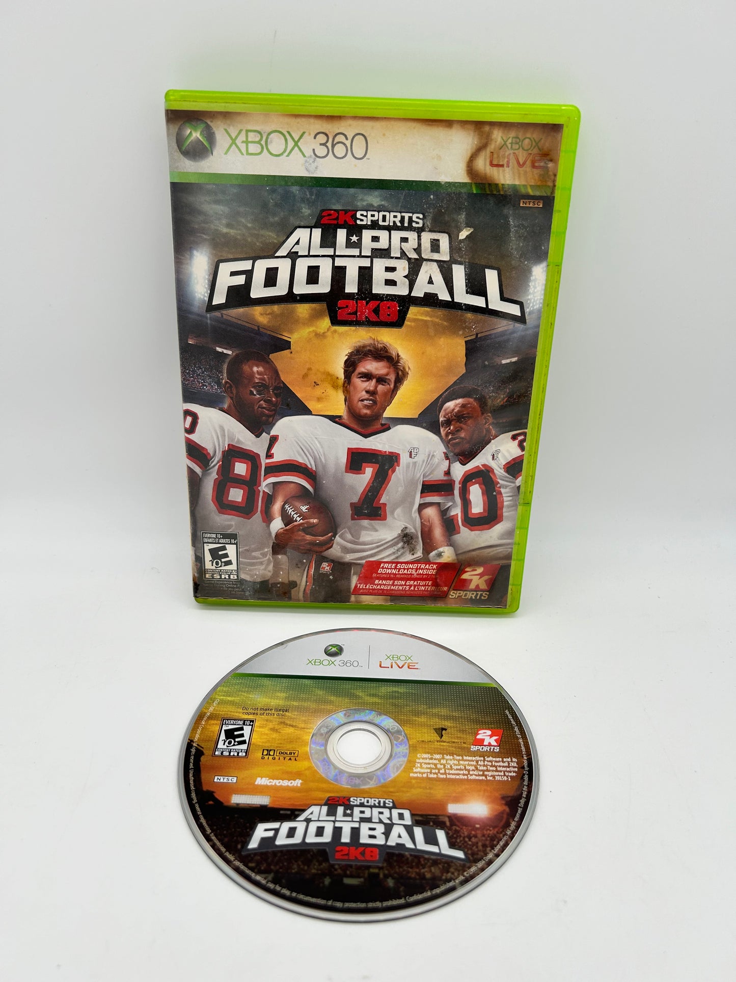 PiXEL-RETRO.COM : MICROSOFT XBOX 360 COMPLETE CIB BOX MANUAL GAME NTSC ALL PRO FOOTBALL 2K8