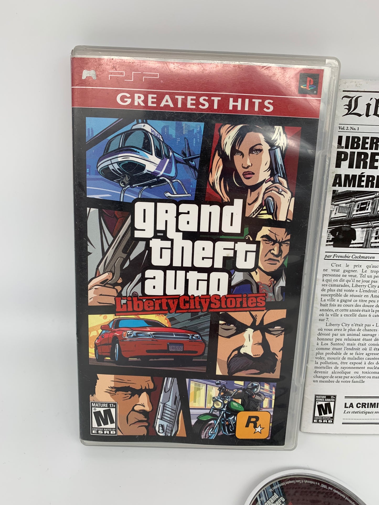 SONY PLAYSTATiON PORTABLE [PSP] | GRAND THEFT AUTO LiBERTY CiTY STORiES | GREATEST HiTS