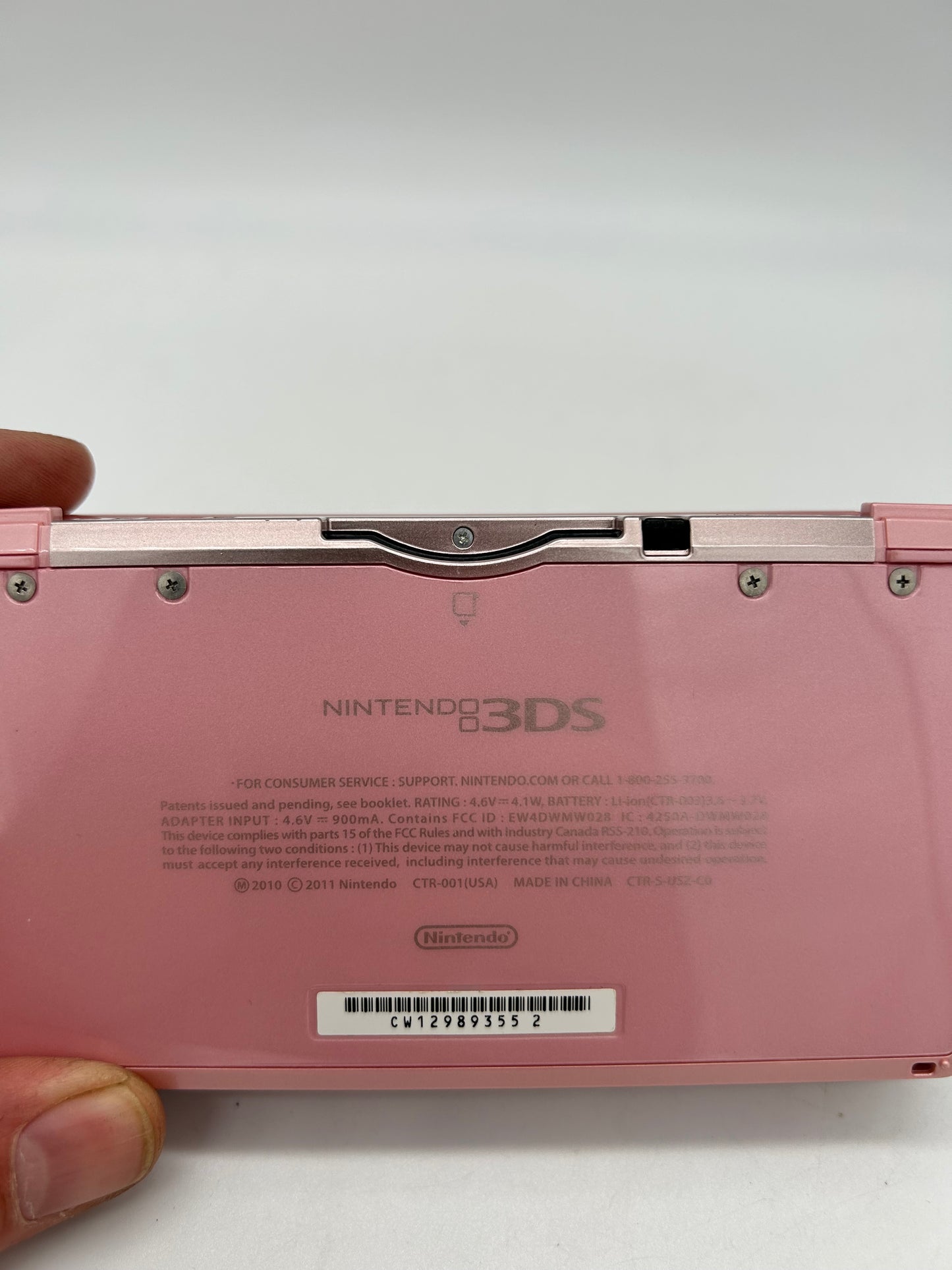 NiNTENDO 3DS CONSOLE | MODEL PINK PEARL PiNK CTR-001(USA)