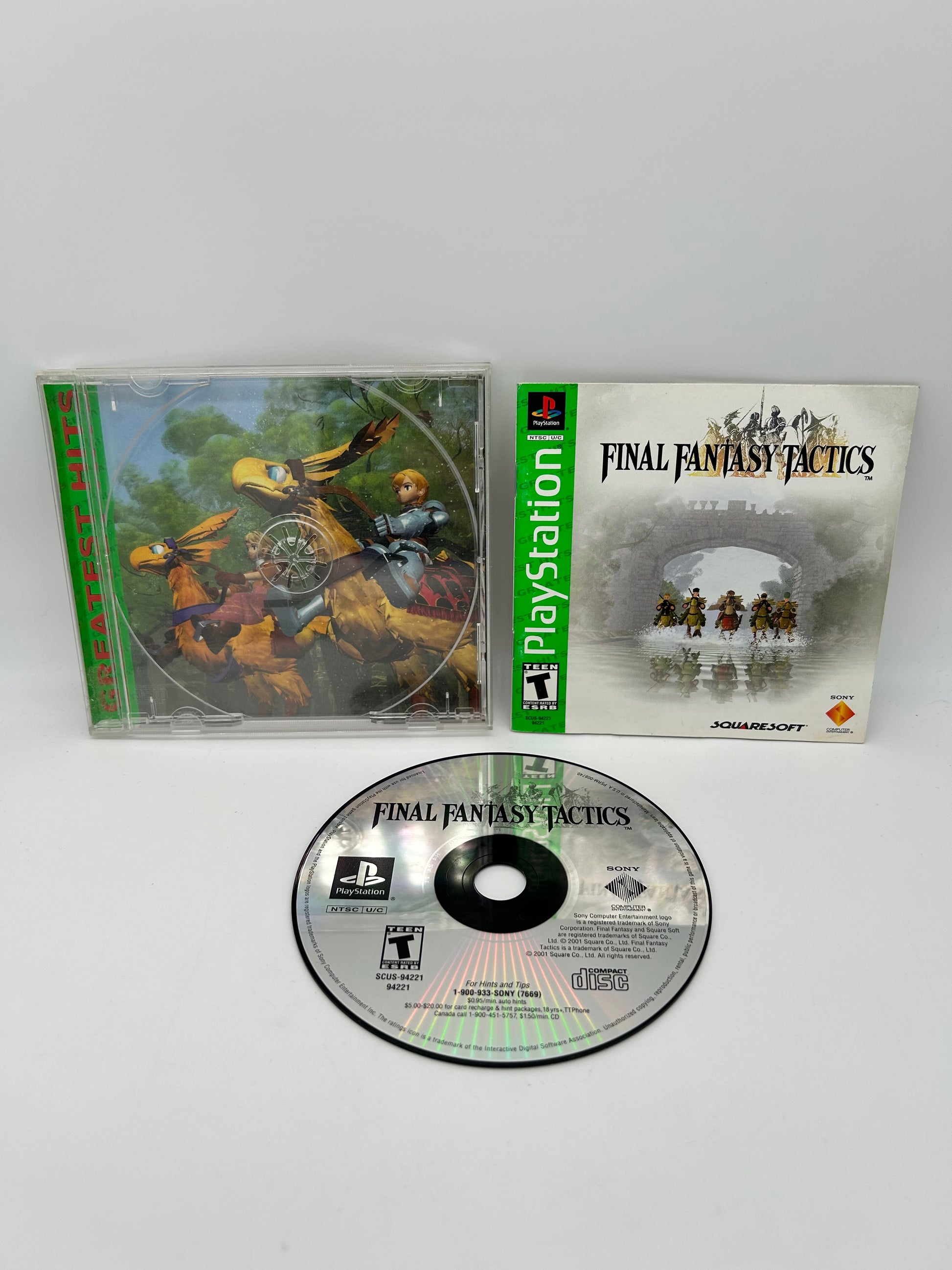PiXEL-RETRO.COM : SONY PLAYSTATION 1 (PS1) COMPLET CIB BOX MANUAL GAME NTSC FINAL FANTASY TACTICS