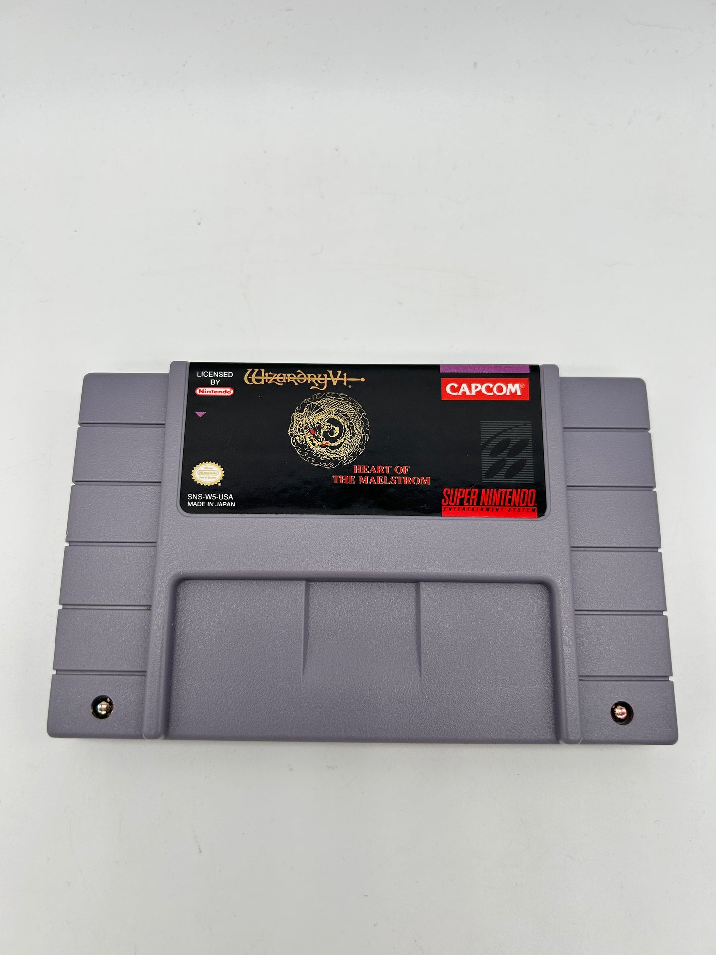 PiXEL-RETRO.COM : SUPER NINTENDO NES (SNES) GAME NTSC WIZARDRY V 5 HEART OF THE MAELSTROM