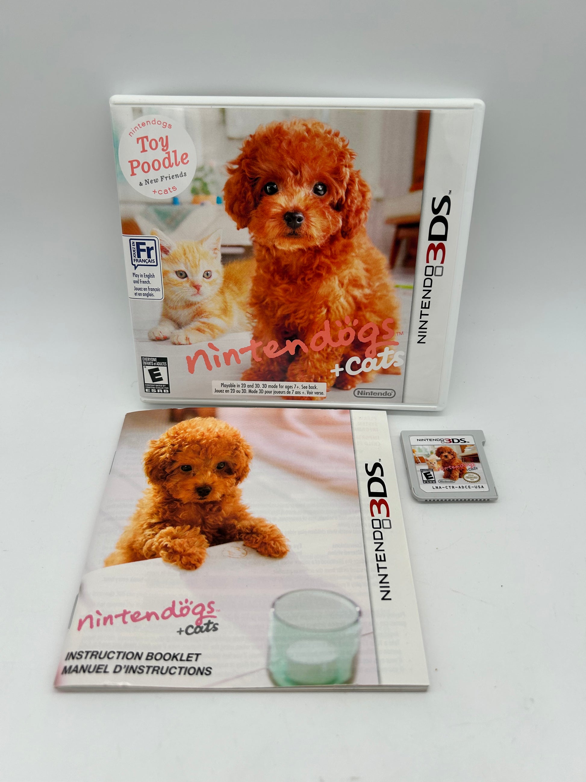 PiXEL-RETRO.COM : NINTENDO 3DS (3DS) GAME NTSC NINTENDOGS + CATS TOY PODDLE & NEW FRIENDS