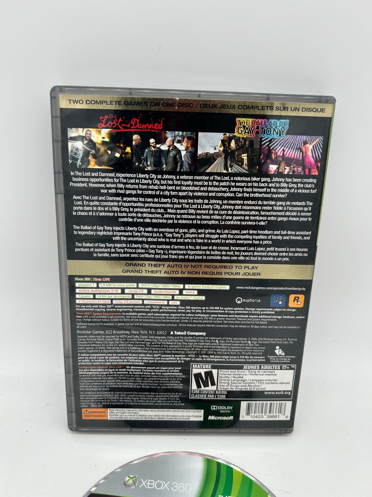Microsoft XBOX 360 | GRAND THEFT AUTO IV EPiSODES FROM LiBERTY CiTY | PLATiNUM HiTS