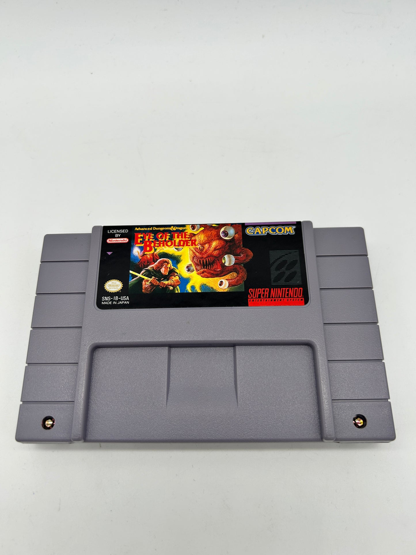 PiXEL-RETRO.COM : SUPER NINTENDO NES (SNES) GAME NTSC ADVANCED DUNGEONS & DRAGONS EYE OF THE BEHOLDER