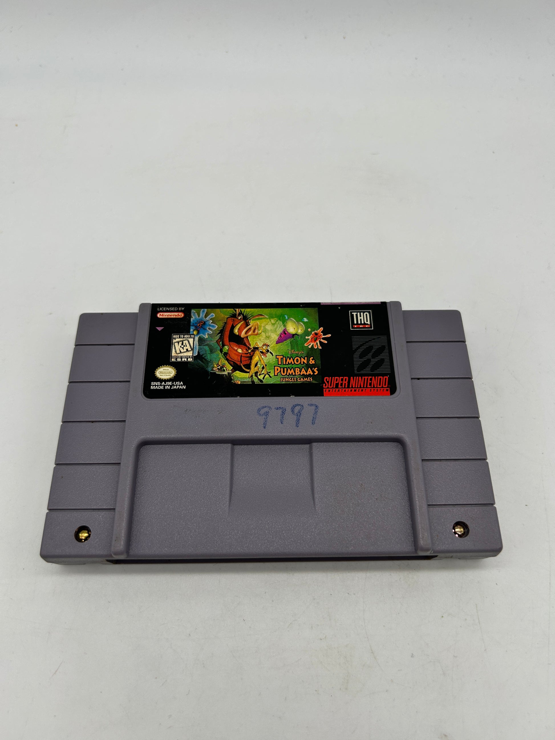 PiXEL-RETRO.COM : SUPER NINTENDO NES (SNES) GAME NTSC TIMON & PUMBAA'S JUNGLE GAMES