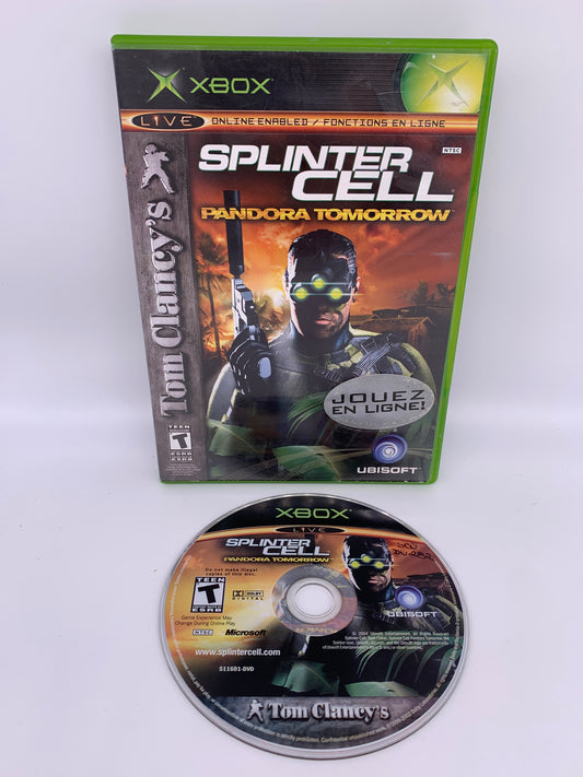 PiXEL-RETRO.COM : MICROSOFT XBOX COMPLETE CIB BOX MANUAL GAME NTSC TOM CLANCY'S SPLINTER CELL PANDORA TOMORROW