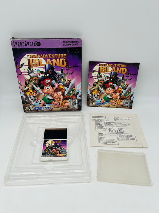 PiXEL-RETRO.COM : TURBOGRAFX16 COMPLETE IN BOX MANUAL GAME NTSC NEW ADVENTURE ISLAND