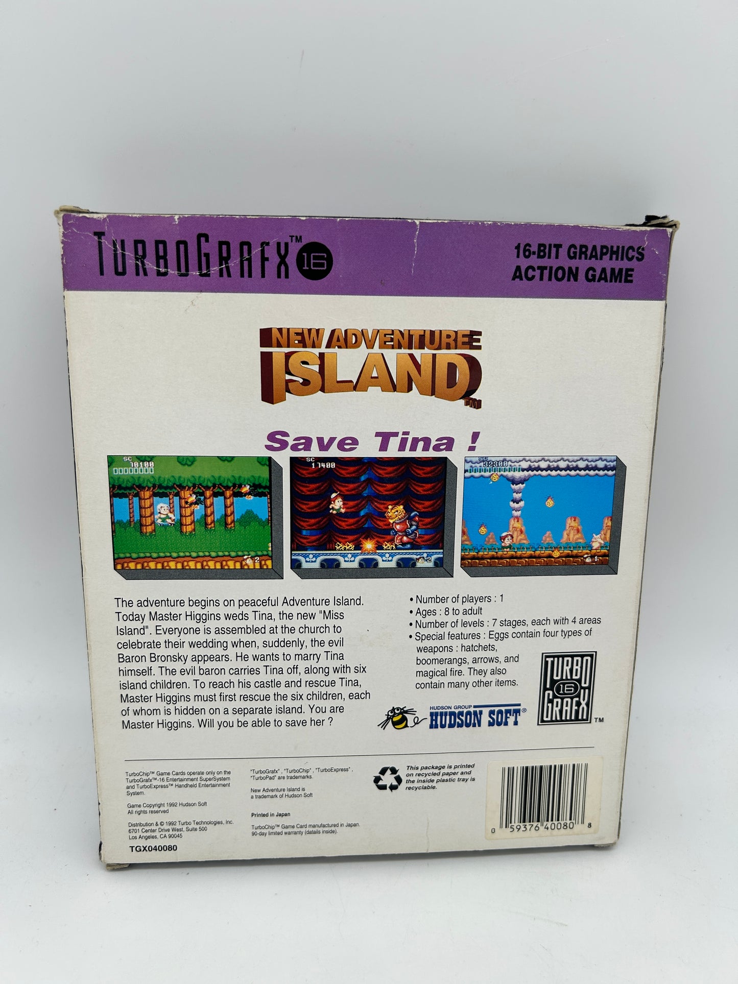TURBOGRAFX16 | NEW ADVENTURE ISLAND