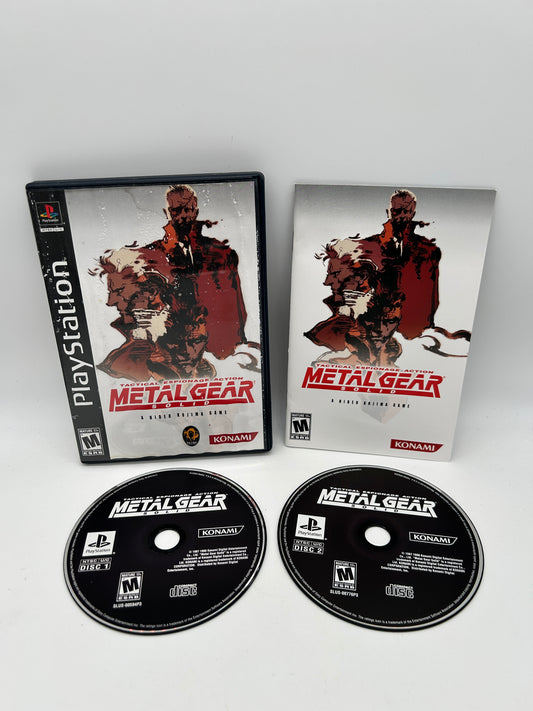 PiXEL-RETRO.COM : SONY PLAYSTATION (PS1) COMPLETE CIB BOX MANUAL GAME NTSC METAL GEAR SOLID LONG BOX VERSION