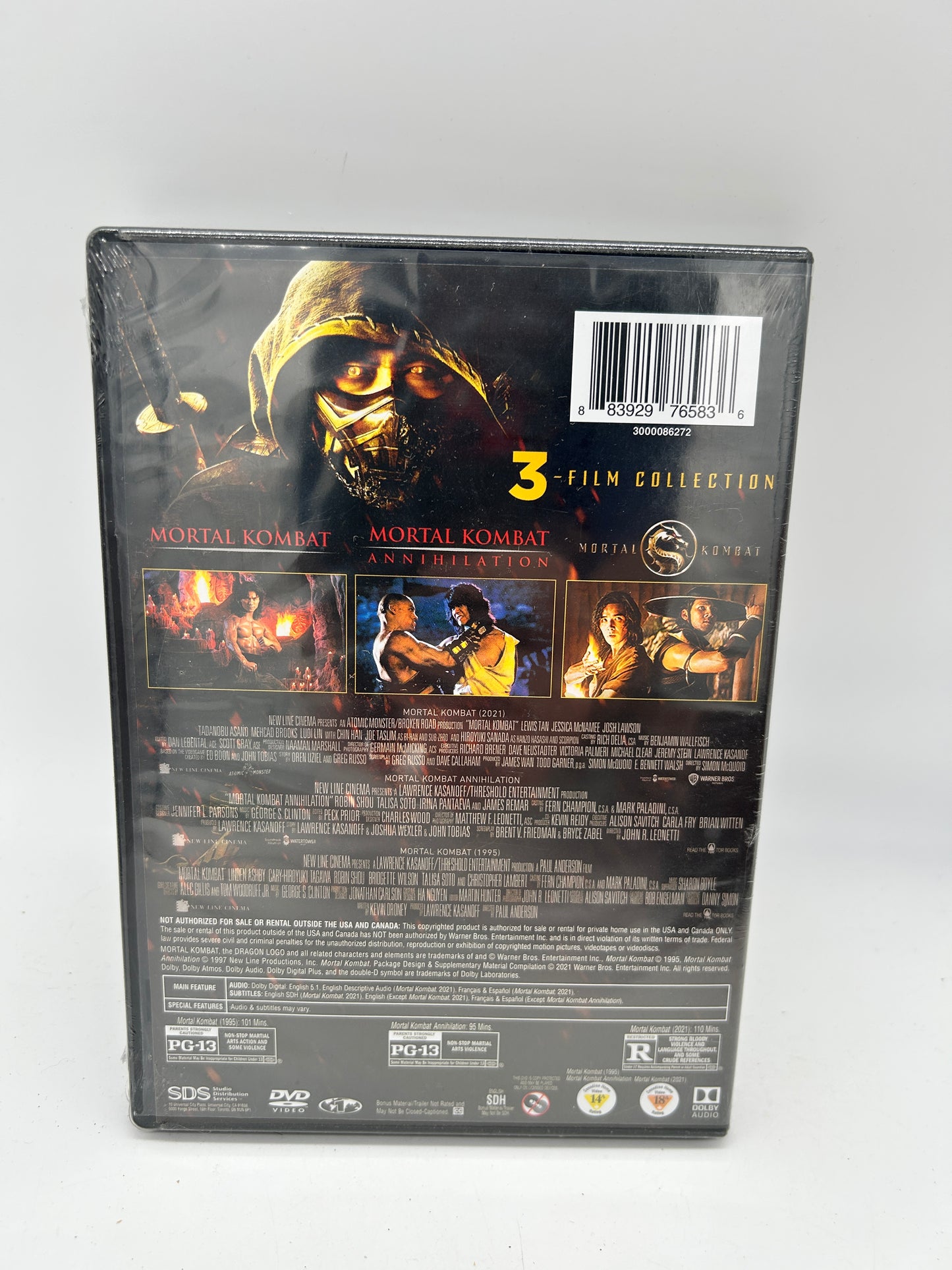FiLM DVD | MORTAL KOMBAT 3 FiLM COLLECTiON