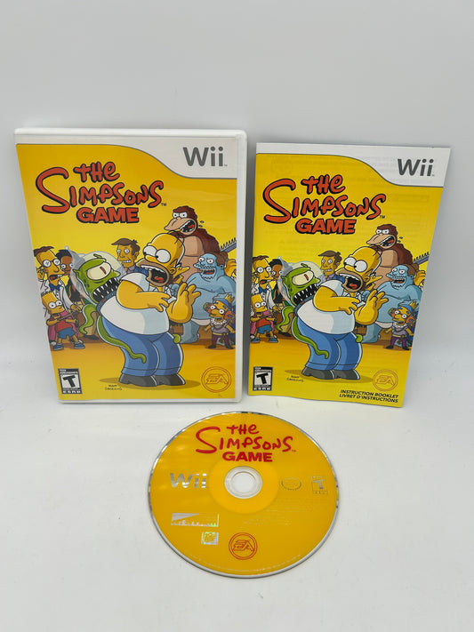 PiXEL-RETRO.COM : NINTENDO WII COMPLET CIB BOX MANUAL GAME NTSC THE SIMPSONS GAME