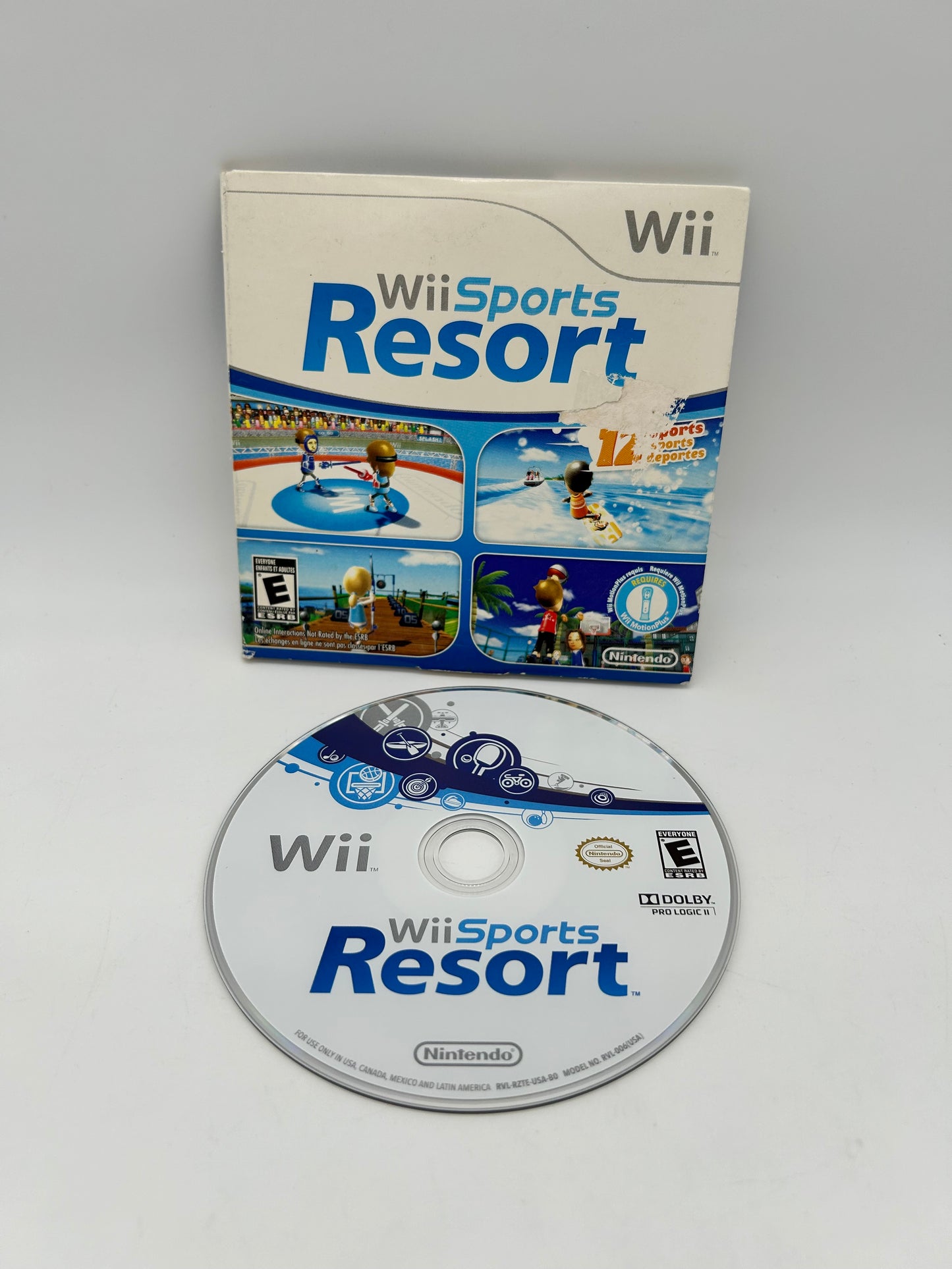PiXEL-RETRO.COM : NINTENDO WII COMPLET CIB BOX MANUAL GAME NTSC WII SPORTS RESORT