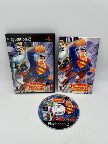 PiXEL-RETRO.COM : SONY PLAYSTATION 2 (PS2) COMPLET CIB BOX MANUAL GAME NTSC SUPERMAN SHADOW OF APOKOLIPS