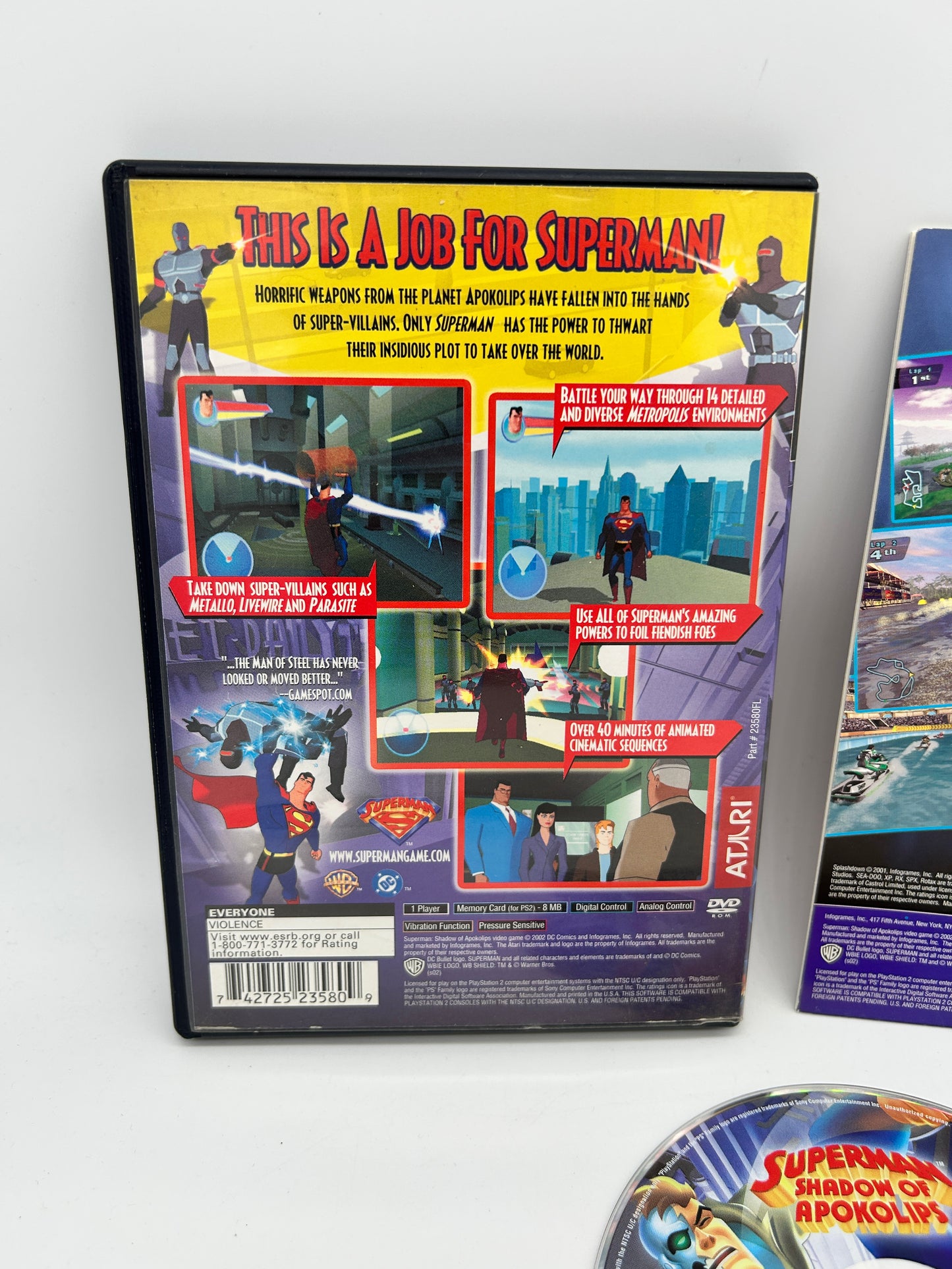 SONY PLAYSTATiON 2 [PS2] | SUPERMAN SHADOW OF APOKOLiPS