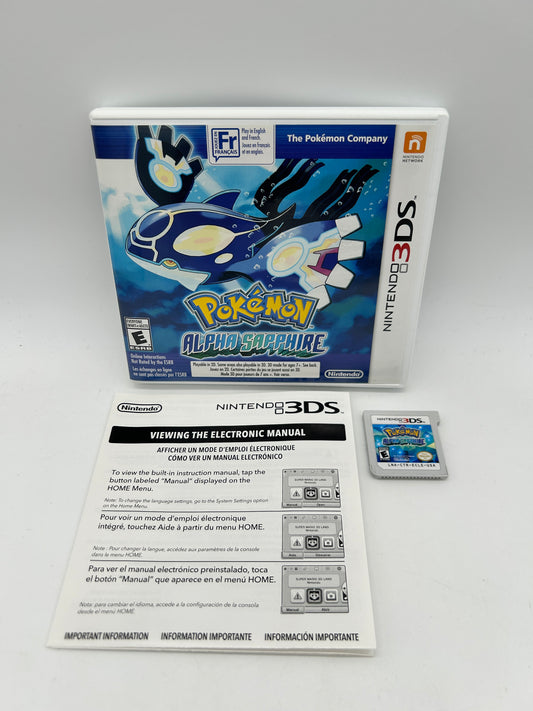 PiXEL-RETRO.COM : NINTENDO 3DS (3DS) COMPLETE CIB BOX MANUAL GAME NTSC POKEMON ALPHA SAPPHIRE