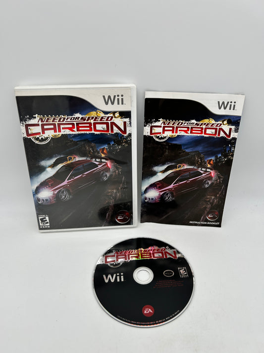 PiXEL-RETRO.COM : NINTENDO WII COMPLET CIB BOX MANUAL GAME NTSC NEED FOR SPEED CARBON