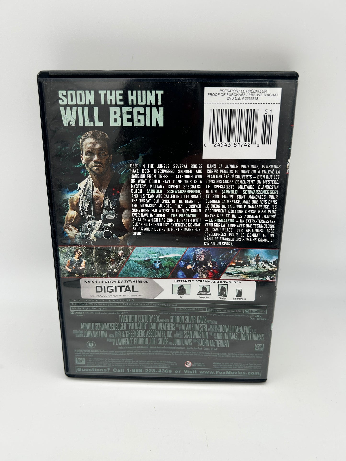FiLM DVD | LE PREDATEUR [PREDATOR]