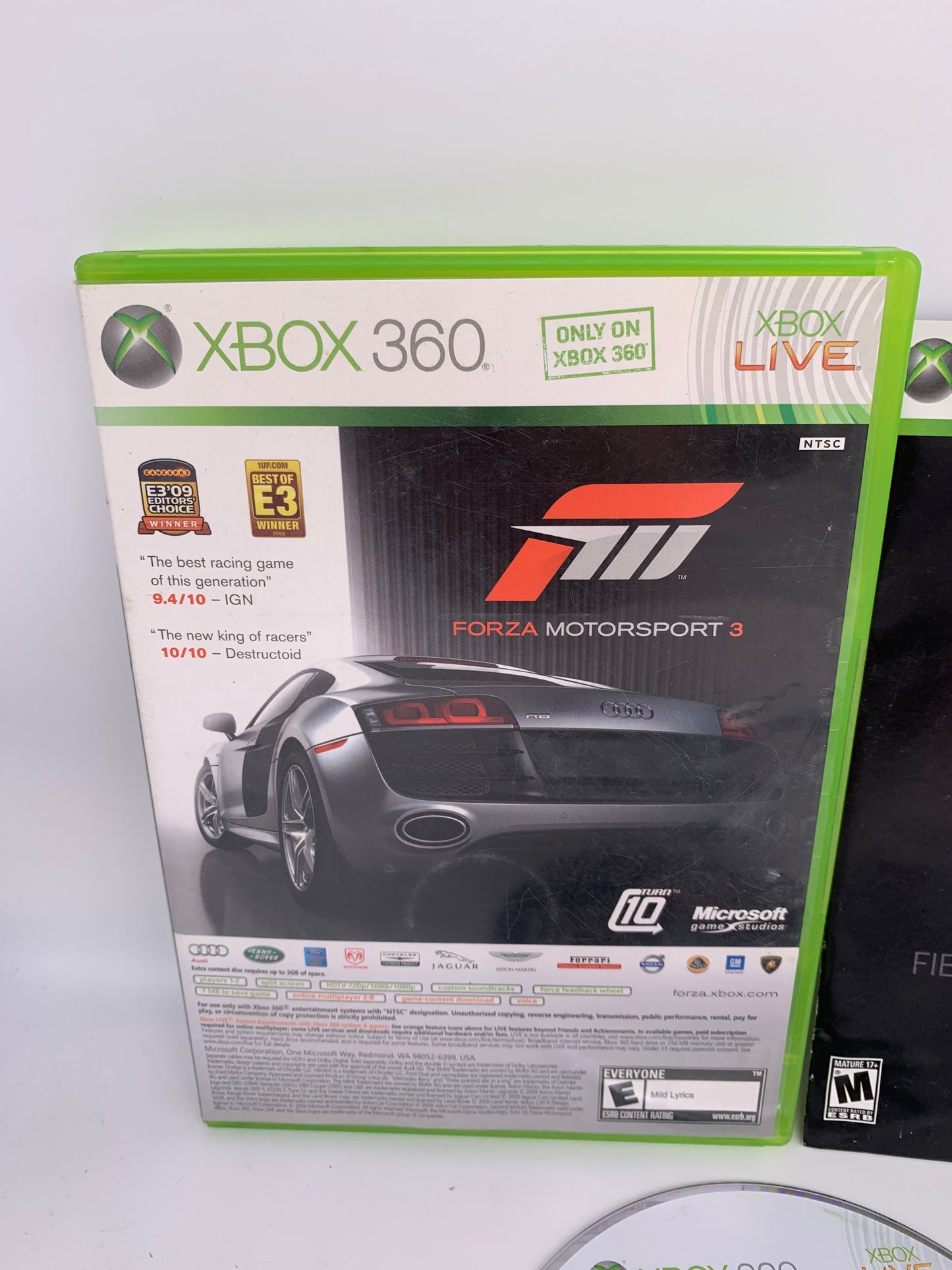 MiCROSOFT XBOX 360 | FORZA MOTORSPORT 3 & HALO 3 ODST | NOT FOR RESALE