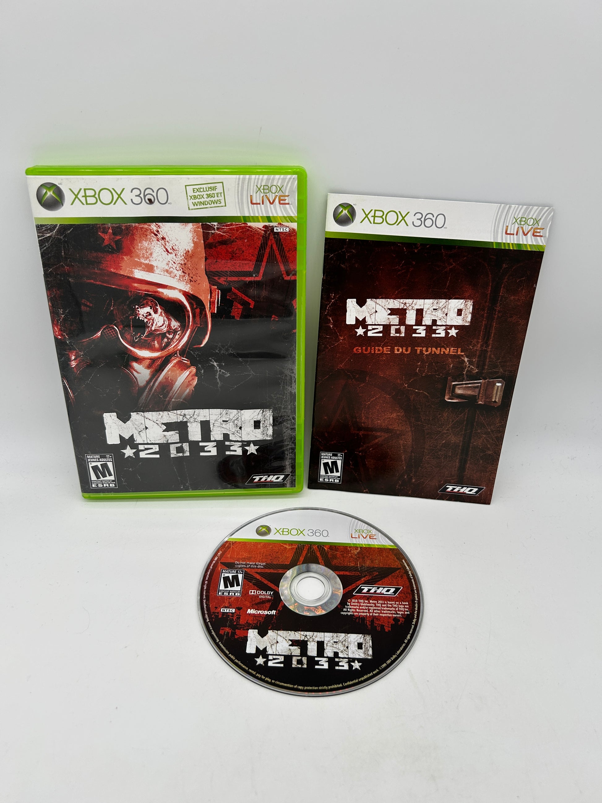 PiXEL-RETRO.COM : MICROSOFT XBOX 360 COMPLETE CIB BOX MANUAL GAME NTSC METRO 2033