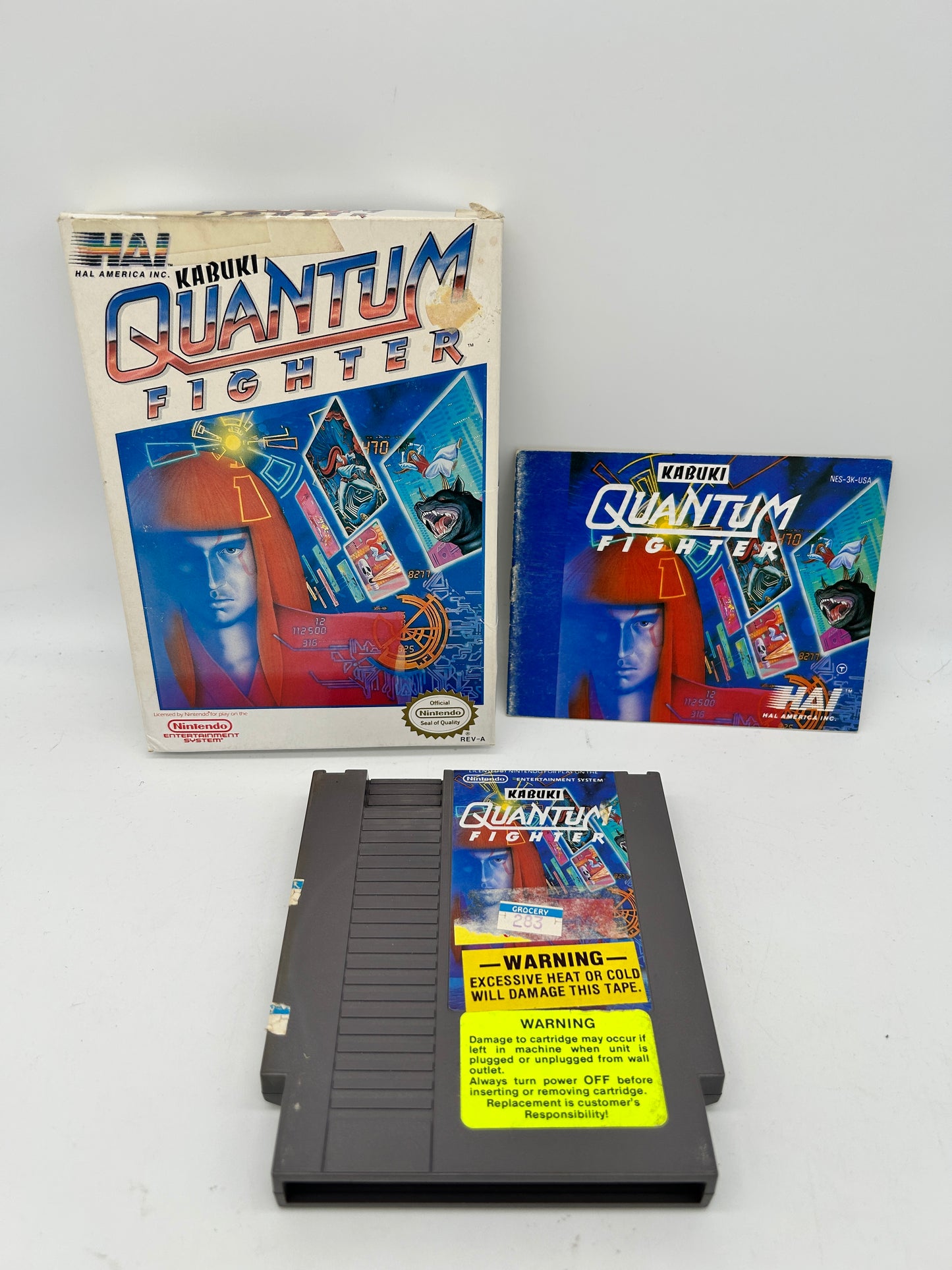 PiXEL-RETRO.COM : NINTENDO ENTERTAiNMENT SYSTEM (NES) GAME NTSC KABUKI QUANTUM FIGHTER