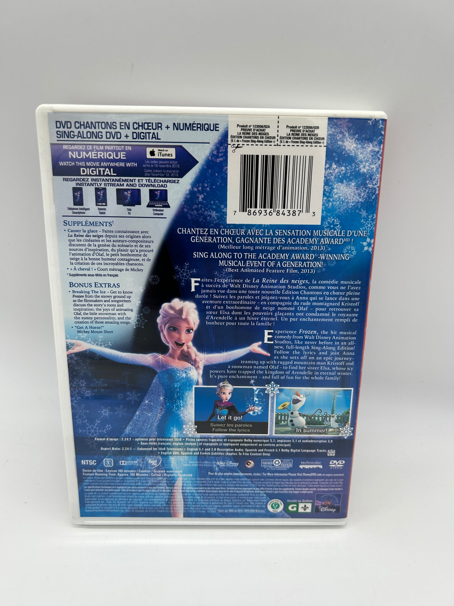 FiLM DVD | LA REiNE DES NEiGES [FROZEN] | SiNG ALONG EDiTiON