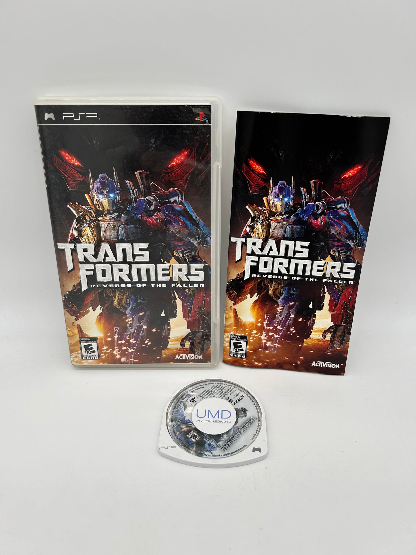 PiXEL-RETRO.COM : SONY PLAYSTATION PORTABLE (PSP) COMPLET CIB BOX MANUAL GAME NTSC TRANSFORMER REVENGE OF THE FALLEN