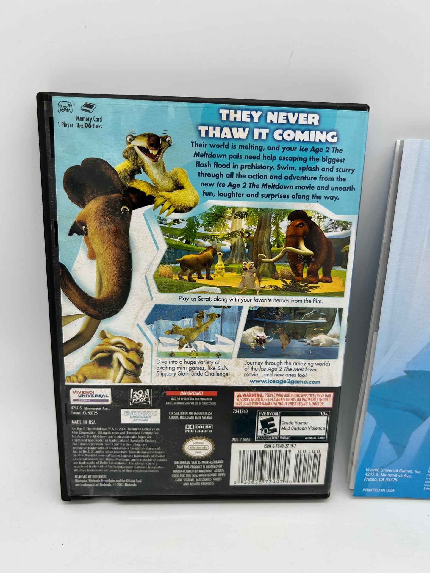 NiNTENDO GAMECUBE [NGC] | iCE AGE 2 THE MELTDOWN