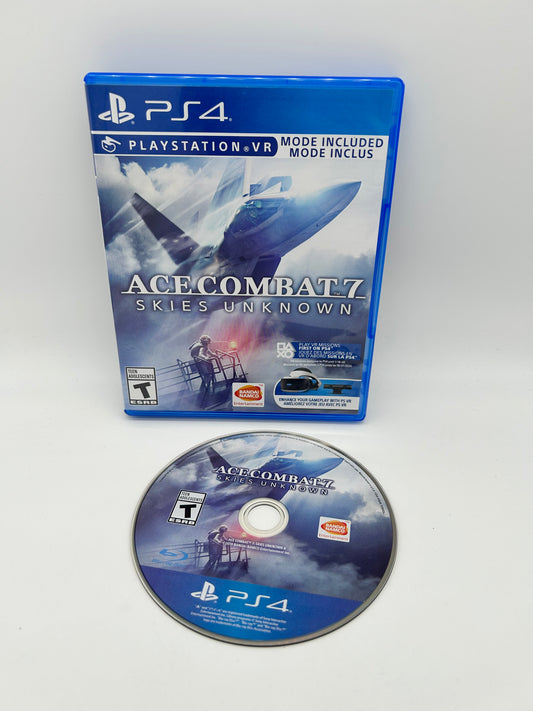 PiXEL-RETRO.COM : SONY PLAYSTATION 4 (PS4) COMPLETE CIB BOX MANUAL GAME NTSC ACE COMBAT 7 SKIES UNKNOWN