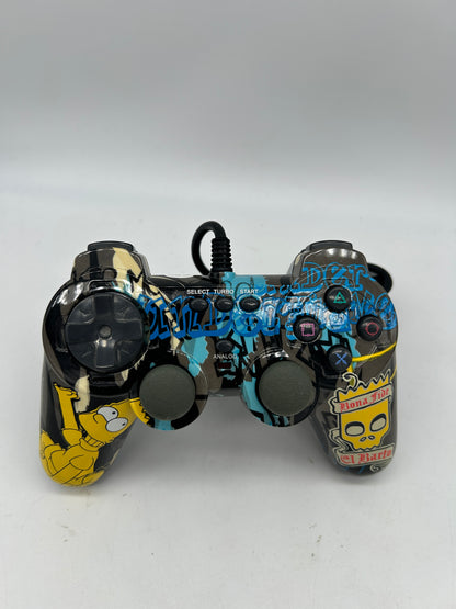PiXEL-RETRO.COM : SONY PLAYSTATION 2 BART SIMPSONS SIMS015 DUALSHOCK CONTROLLER JOYSTICK NTSC
