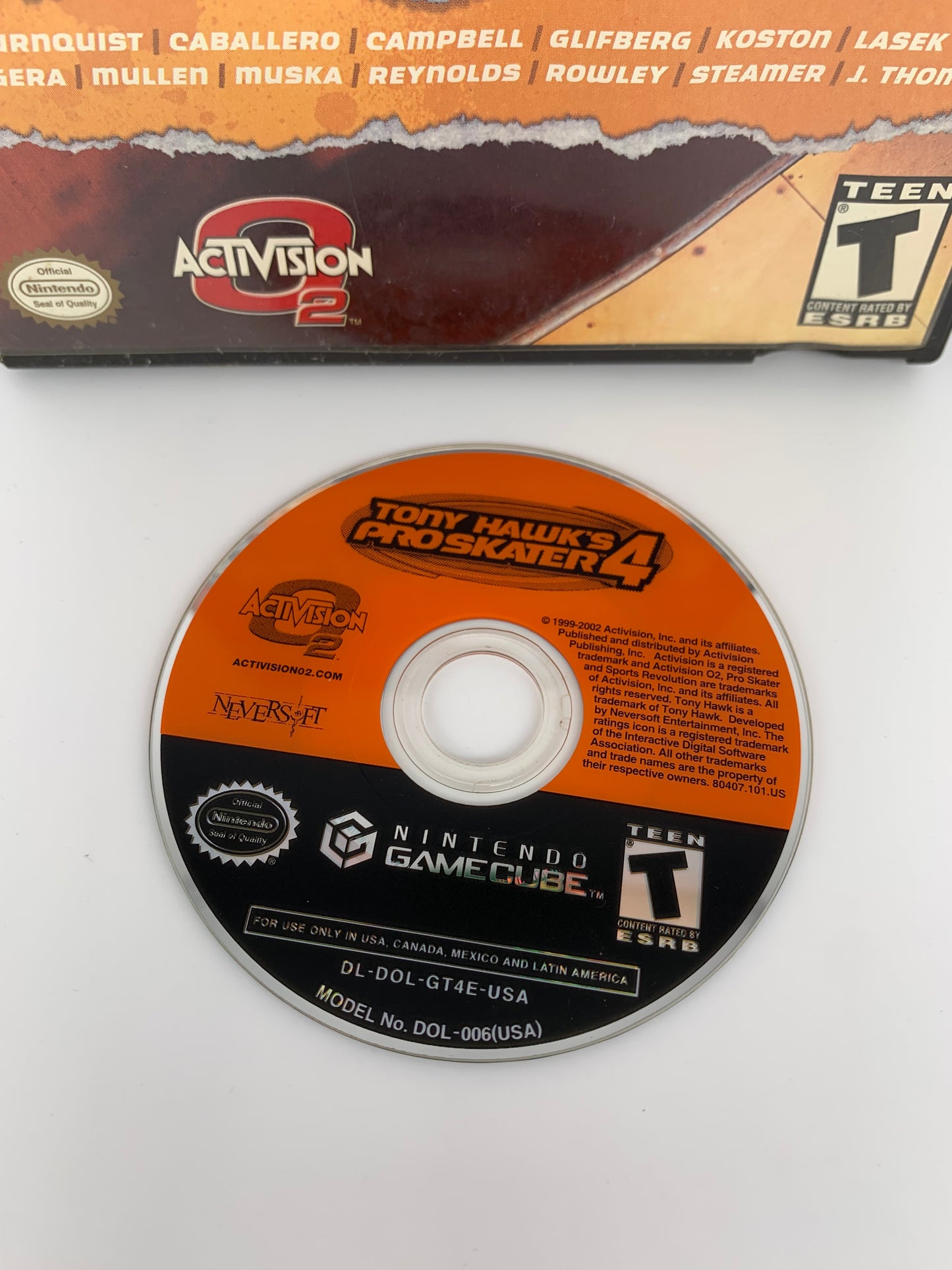 NiNTENDO GAMECUBE [NGC] | TONY HAWKS PRO SKATER 4