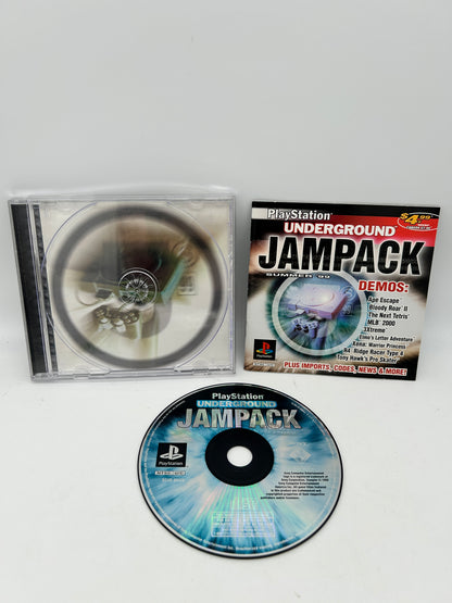 PiXEL-RETRO.COM : SONY PLAYSTATION (PS1) COMPLETE CIB BOX MANUAL GAME NTSC UNDERGROUND JAMPACK SUMMER '99