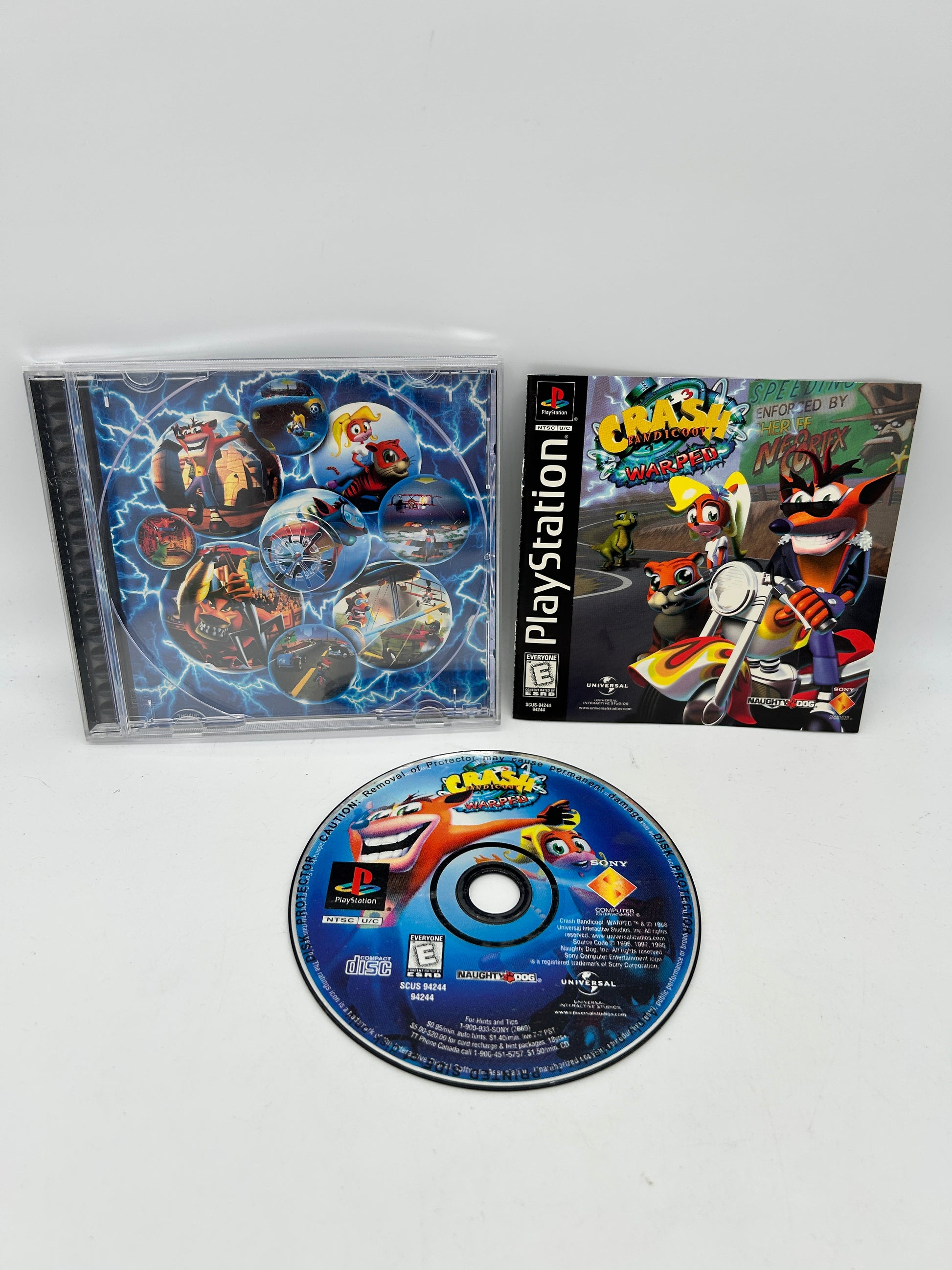 PiXEL-RETRO.COM : SONY PLAYSTATION (PS1) COMPLETE CIB BOX MANUAL GAME NTSC CRASH BANDICOOT 3 WARPED