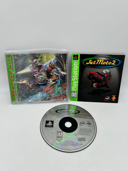 PiXEL-RETRO.COM : SONY PLAYSTATION (PS1) COMPLETE CIB BOX MANUAL GAME NTSC JETMOTO 2