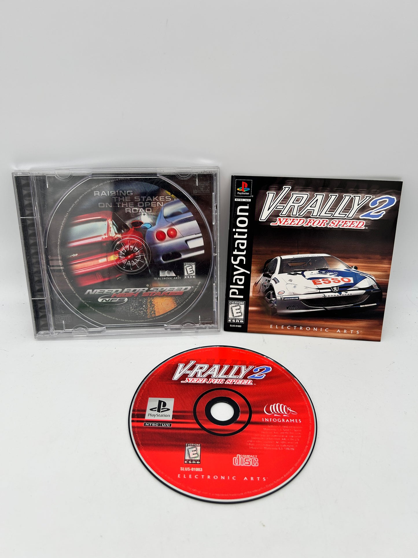 PiXEL-RETRO.COM : SONY PLAYSTATION (PS1) COMPLETE CIB BOX MANUAL GAME NTSC NEED FOR SPEED V-RALLY 2