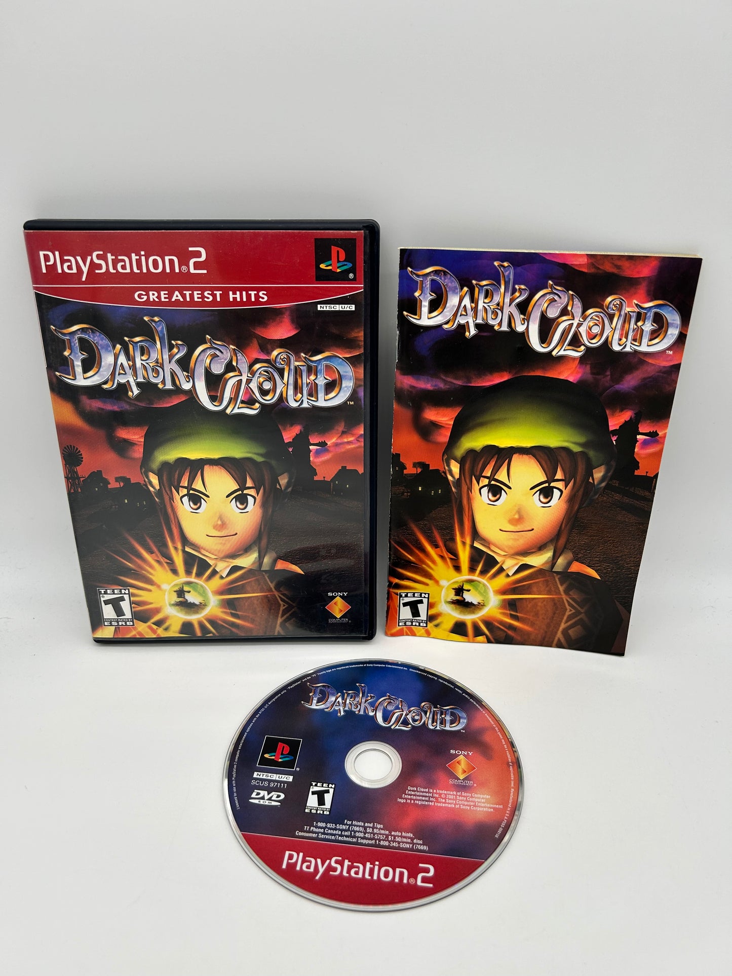 PiXEL-RETRO.COM : SONY PLAYSTATION 2 (PS2) COMPLET CIB BOX MANUAL GAME NTSC DARK CLOUD